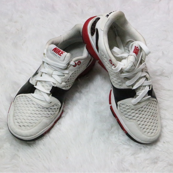 Nike Free TR Flywire White Black Red Training Shoes Mens Size 8 Athletic Gym main image 4